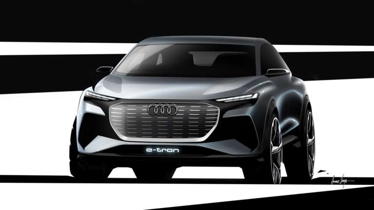 Αποκάλυψη για το  Audi Q4 e-tron concept - Τα πρώτα σκίτσα