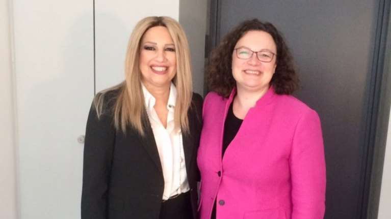 Συνάντηση Γεννηματά - Νάλες: Απέναντι σε λιτότητα και συντήρηση