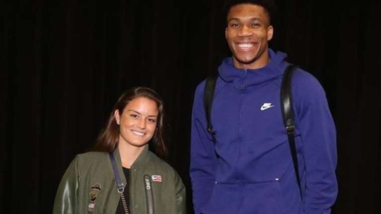 Η συνάντηση της Μαρίας Σάκκαρη με τον Γιάννη Αντετοκούνμπο στο Μαϊάμι