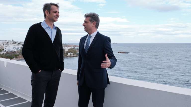 Στην Πάρο ο Κυριάκος Μητσοτάκης