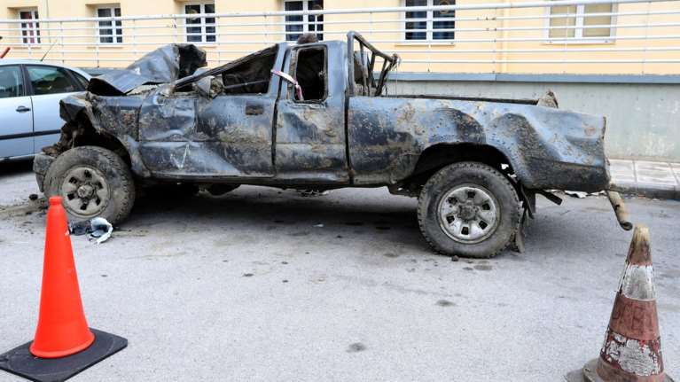 Το αυτοκίνητο του Δημήτρη Γραικού στο Αστυνομικό Μέγαρο Θεσσαλονίκης