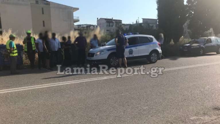 Λαμία: Παρέσυρε υπάλληλο καθαριότητας και εξαφανίστηκε [φωτό]