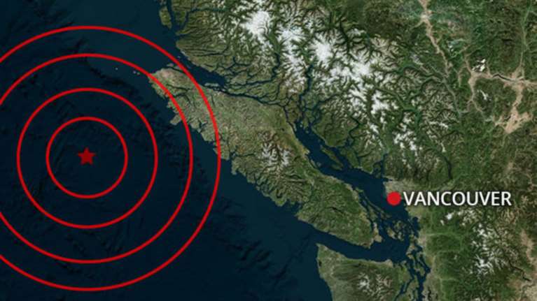 Ισχυρός σεισμός 6,5 Ρίχτερ βορειοδυτικά του Βανκούβερ