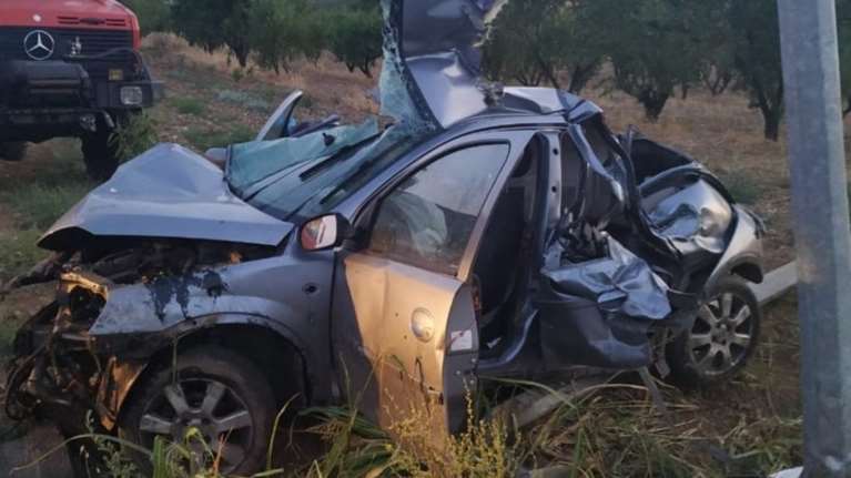 Τροχαίο με δύο νεκρούς στο δρόμο Λάρισας - Αγιάς