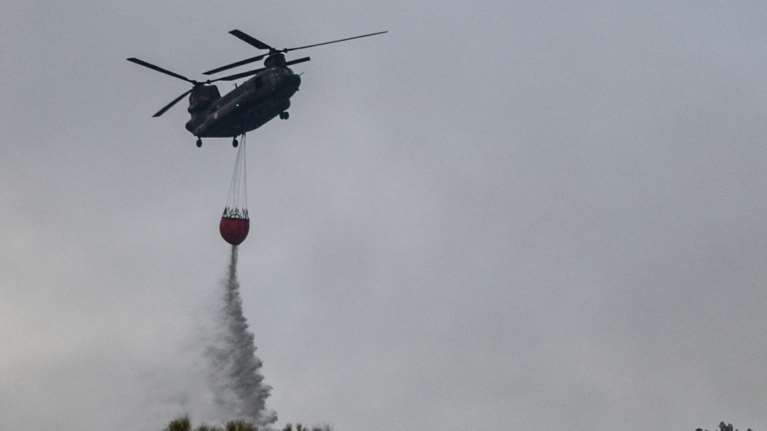 Υπό μερικό έλεγχο η δασική πυρκαγιά στον Ασπρόπυργο