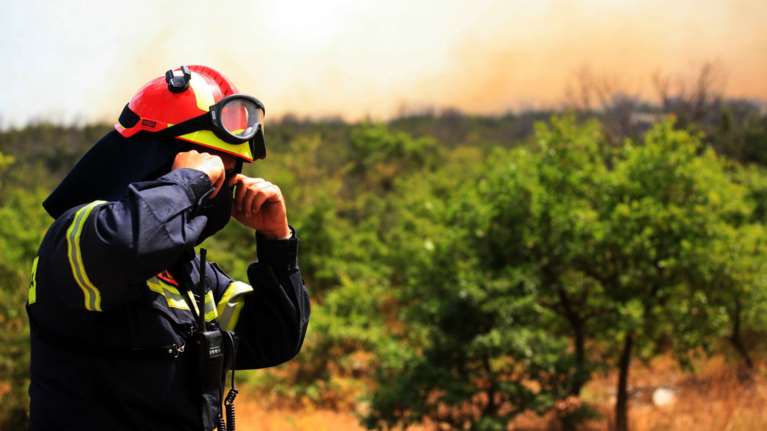 Φωτιά σε δάσος στην Κάτω Δροσιά Ερύμανθου
