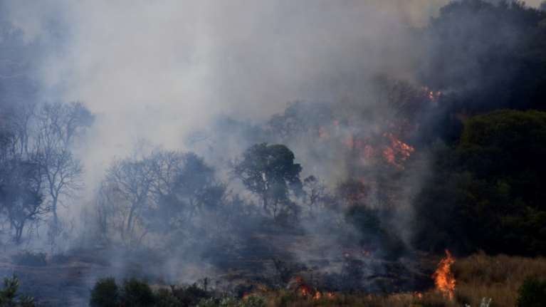 Μαίνεται η φωτιά στην Εύβοια-Εκκένωση του χωριού Μακρυμάλλη