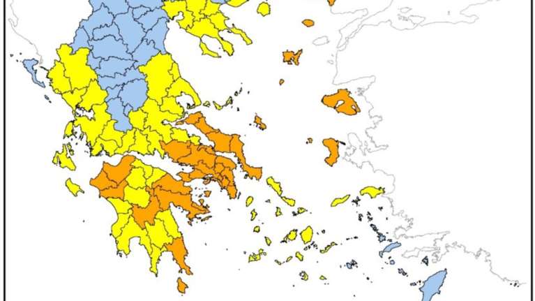 Για δεύτερη συνεχή μέρα πολύ υψηλός κίνδυνος πυρκαγιάς