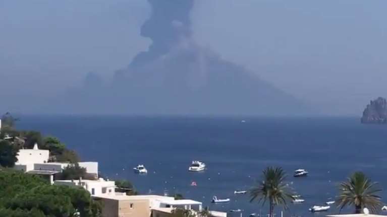 Εκρηξη του ηφαιστείου Στρόμπολι στην Ιταλία