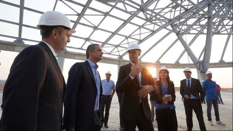 Στα έργα επέκτασης του αεροδρομίου «Μακεδονία» ο Κυρ. Μητσοτάκης