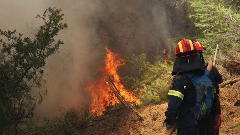 Φωτιά στους Καλαφατιώνες Κέρκυρας