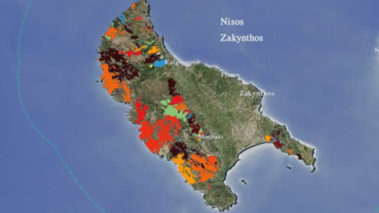 Πάνω από 10.500 στρέμματα κάηκαν σε Λουτράκι και Ζάκυνθο