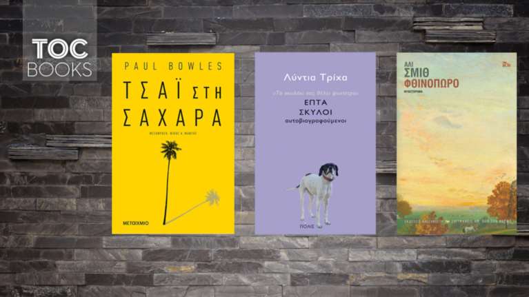 TOC BOOKS: Ιστορίες για σκύλους, Φθινόπωρο και τσάι στη Σαχάρα