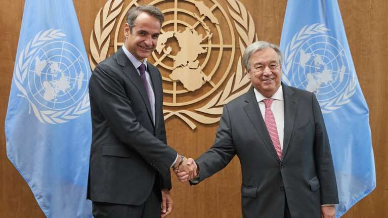 Γκουτέρες-Μητσοτάκης: Κυπριακό και κλιματική αλλαγή στην ατζέντα