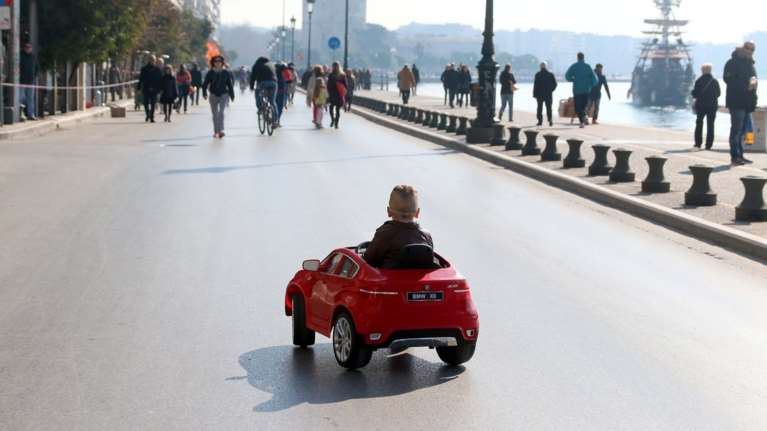 Στοπ στην πεζοδρόμηση της Αγίας Σοφίας στη Θεσσαλονίκη