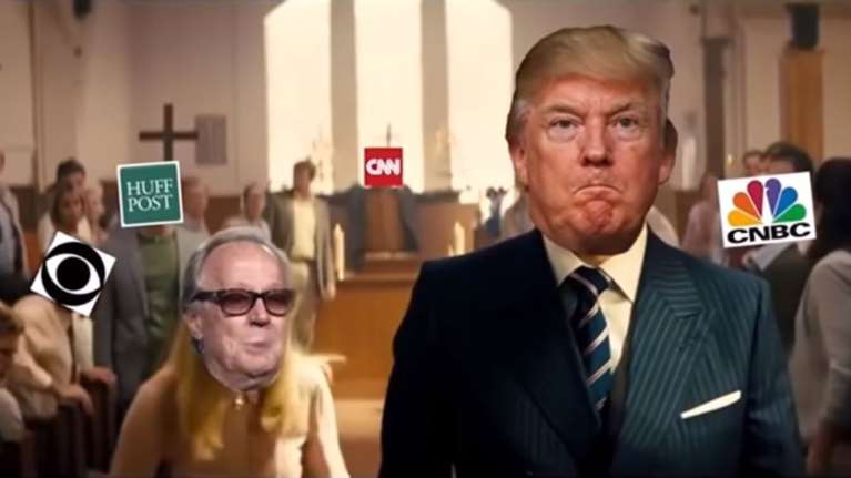 Βίντεο εμφανίζει τον Τραμπ να «πυροβολεί» αντιπάλους και ΜΜΕ