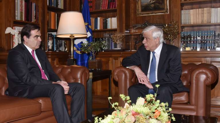 Συνάντηση Π. Παυλόπουλου με τον Μ.Σχοινά: Εχουμε πολλή δουλειά μπροστά μας