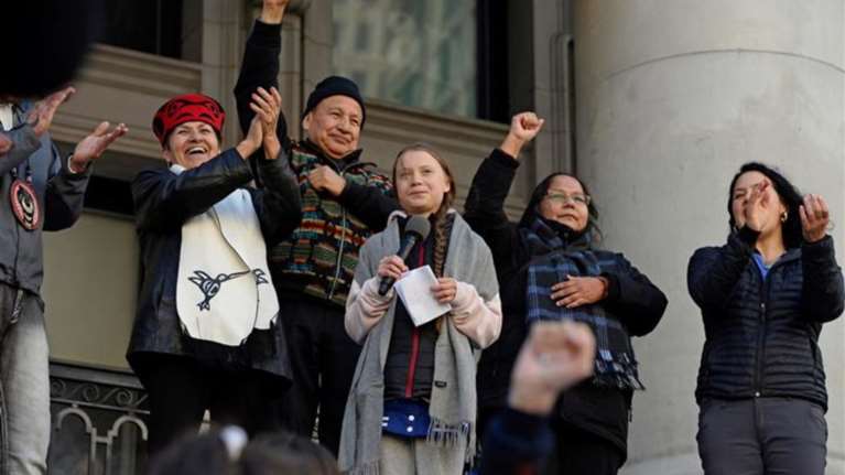 H Γκρέτα στο Βανκούβερ για την κλιματική αλλαγή