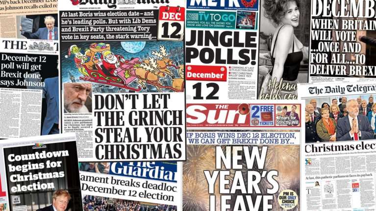 Ο βρετανικός Τύπος για τα Χριστούγεννα των εκλογών