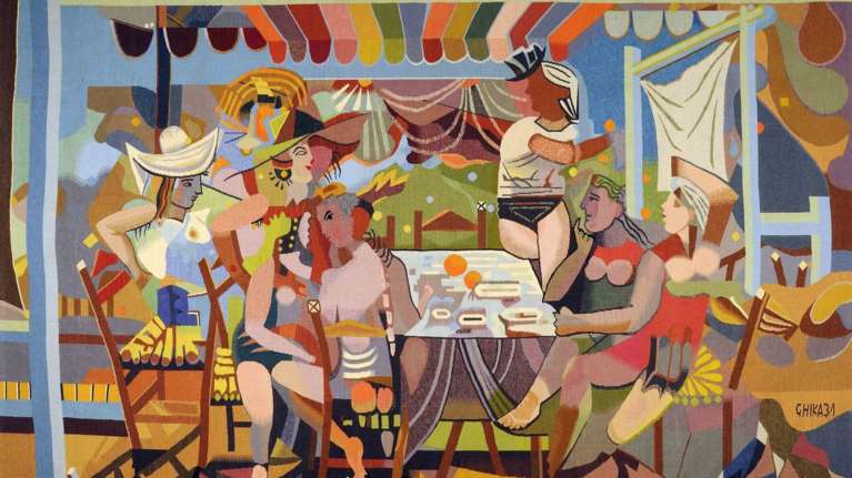 Εκθεση με ταπισερί εμπνευσμένες από τα  έργα Ελλήνων ζωγράφων