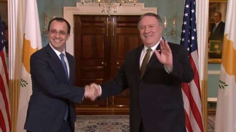 Χριστοδουλίδης-Πομπέο για Κυπριακό και Αν. Μεσόγειο τη Δευτέρα