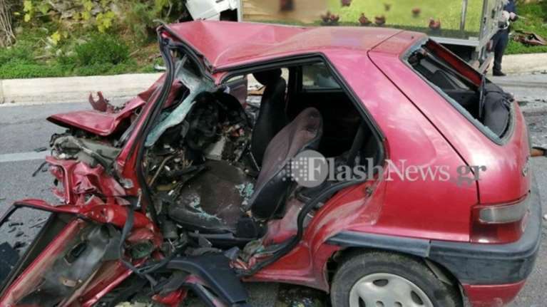 Τροχαίο σοκ στα Χανιά με έναν νεκρό - άμορφη μάζα το ΙΧ