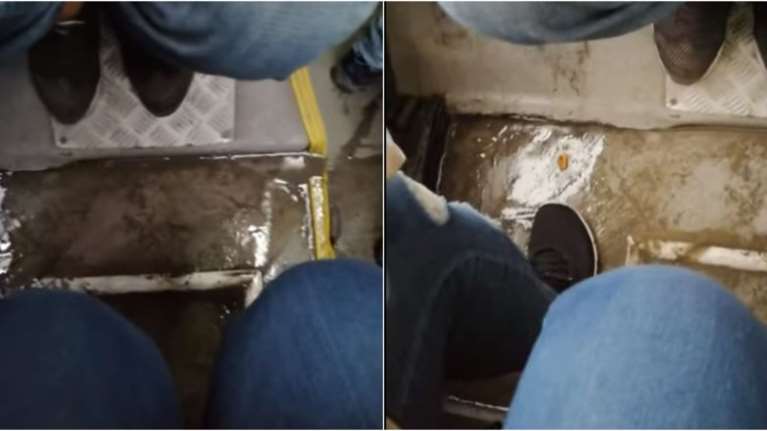 Και όμως αληθινό: Λεωφορείο του ΟΑΣΘ πλημμυρίζει από τη βροχή [βίντεο]