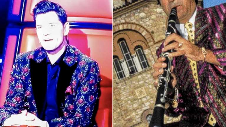 Το Twitter «γλεντάει» το εκκεντρικό σακάκι του Σάκη Ρουβά