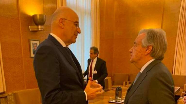 Δένδιας σε Γκουτιέρες: Ανύπαρκτη η συμφωνία Τουρκίας-Λιβύης