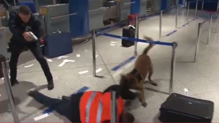 «Τρομοκρατική απειλή» στο «Ελ. Βενιζέλος»: Εντυπωσιακό βίντεο