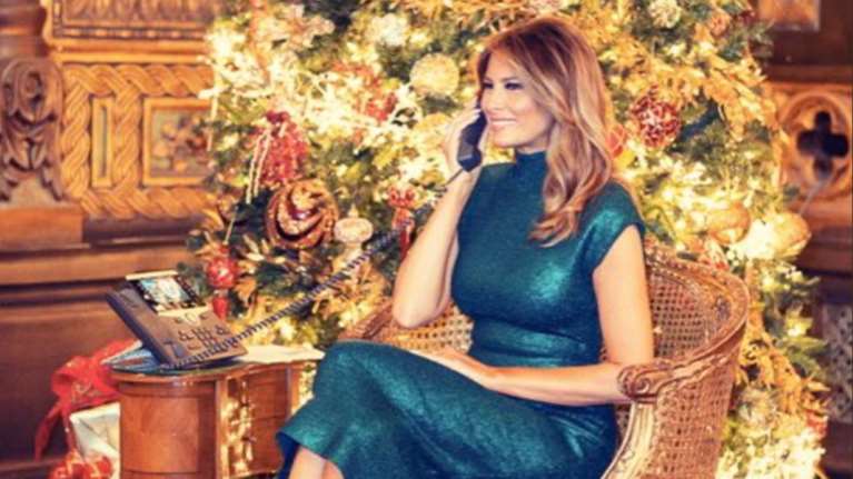 Τα...έχωσαν στην Μελάνια Τραμπ για το χριστουγεννιάτικο μήνυμα