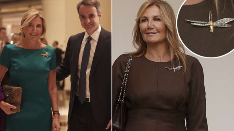 Mια καρφίτσα - λιβελούλα: Το προσωπικό γούρι της Μαρέβας