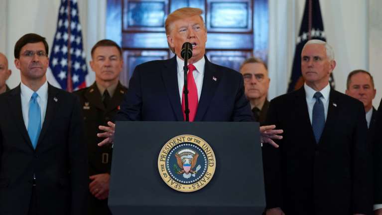 Διάγγελμα Τραμπ: "Το Ιράν κάνει πίσω, θα επιβάλουμε νέες κυρώσεις"