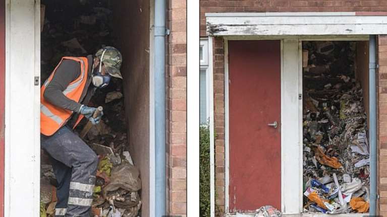 Πέθανε μέσα σε βουνά από σκουπίδια μέσα στο σπίτι του-Σοκάρει το βίντεο