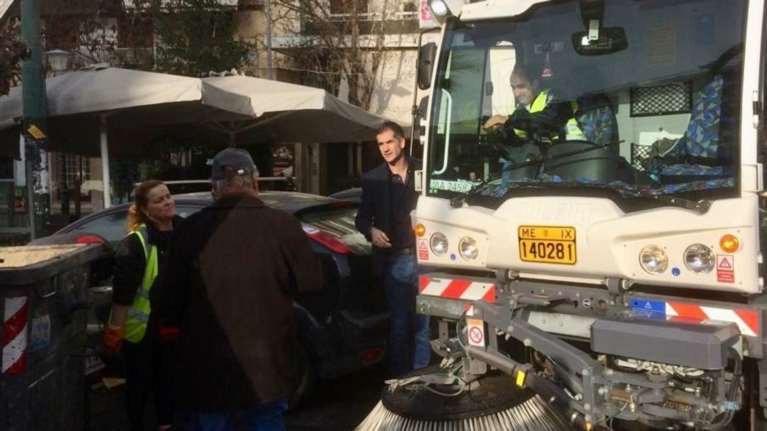 Μεγάλη επιχείρηση καθαριότητας του Δήμου Αθηναίων στην Κυψέλη