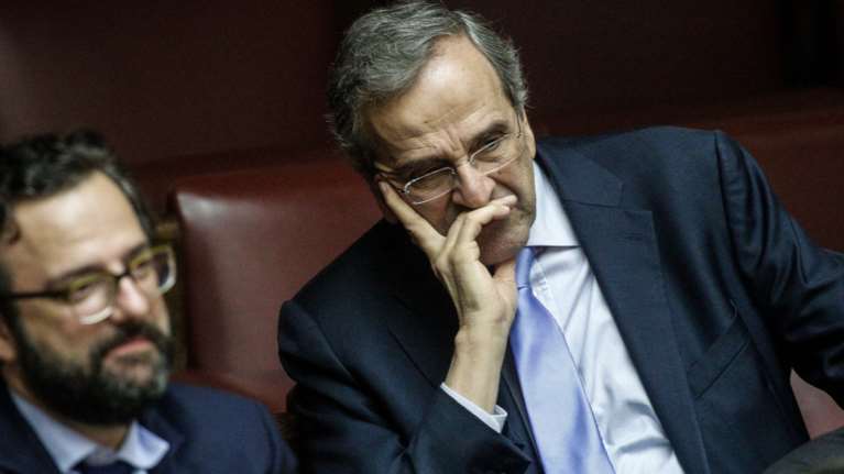 Ελειπε ο Αντώνης Σαμαράς και από την ονομαστική ψηφοφορία για το ποδόσφαιρο