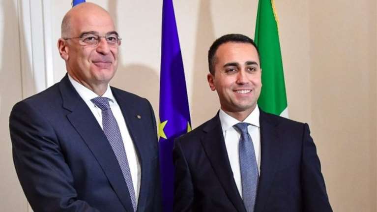 Δένδιας &amp; Ντι Μάιο:Τα μνημόνια Τουρκίας-Λιβύης είναι παράνομα