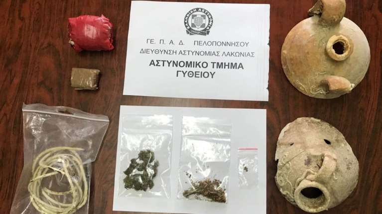 Λακωνία: Συνελήφθησαν δύο άτομα για αρχαιοκαπηλία [εικόνες]