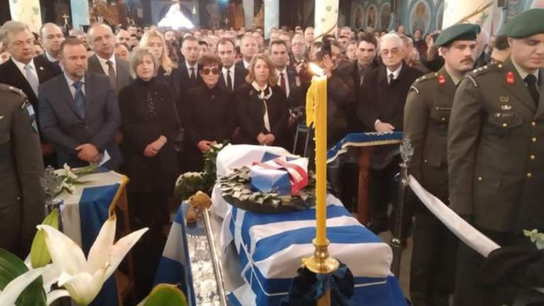 Σιδηρόκαστρο Σερρών: Κηδεύτηκε ο ταγματάρχης Γεώργιος Κατσάνης [βίντεο]