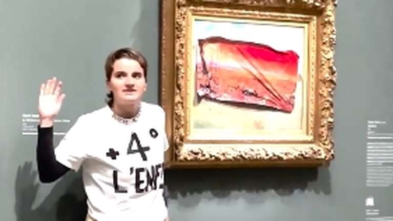 Γαλλία: Ακτιβίστρια οικολόγος επιτέθηκε στον πίνακα του Μονέ &quot;Οι Παπαρούνες&quot;