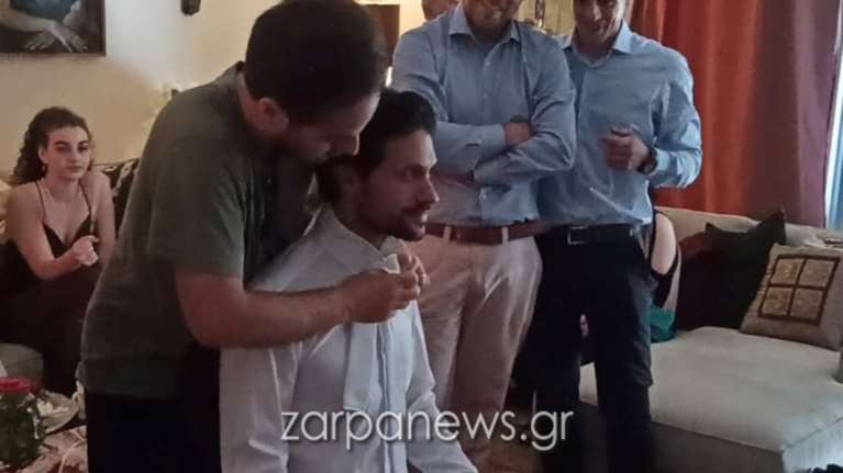 Ορφέας Αυγουστίδης - Γεωργία Κρασσά: Η ώρα που ντύνουν τον γαμπρό και το "δώρο" της Μαρίας Τζομπανάκη [Εικόνες-Βίντεο]