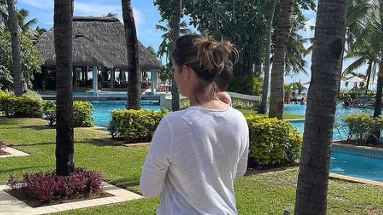 Ανίτα Μπραντ - Χάρης Χριστόπουλος: Διακοπές στον Μαυρίκιο με τον γιο τους