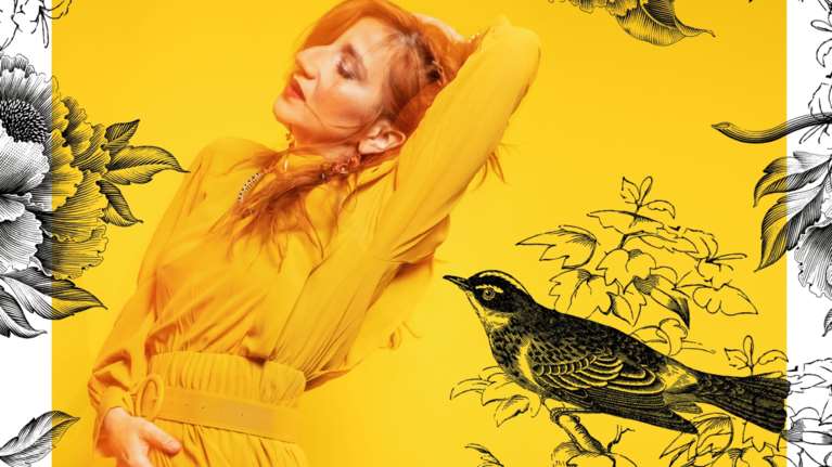 H Μαρία Παπαγεωργίου  στον Κήπο του Μεγάρου