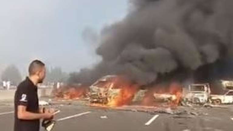 Αίγυπτος: Φονική καραμπόλα με 32 νεκρούς και 63 τραυματίες από διαρροή πετρελαίου - Βίντεο από το σημείο της σύγκρουσης