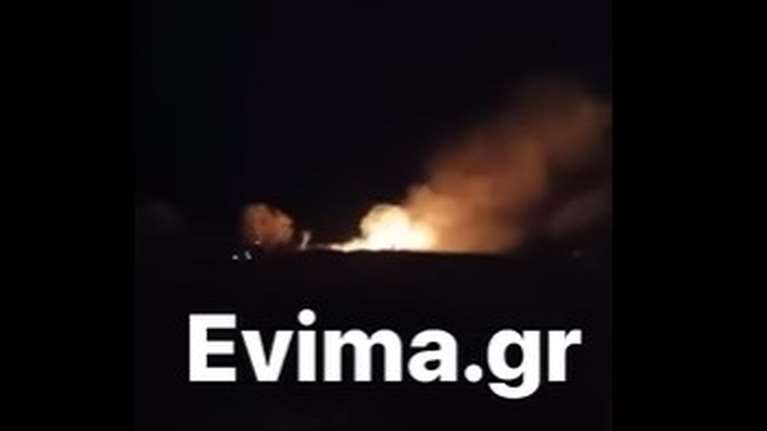 Εύβοια: Μεγάλη φωτιά στην Ιστιαία - Ισχυροί άνεμοι στην περιοχή [βίντεο]