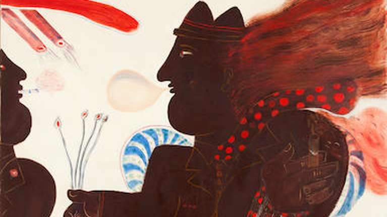 Οι εντυπωσιακές, πολύχρωμες μεταξοτυπίες του Αλέκου Φασιανού