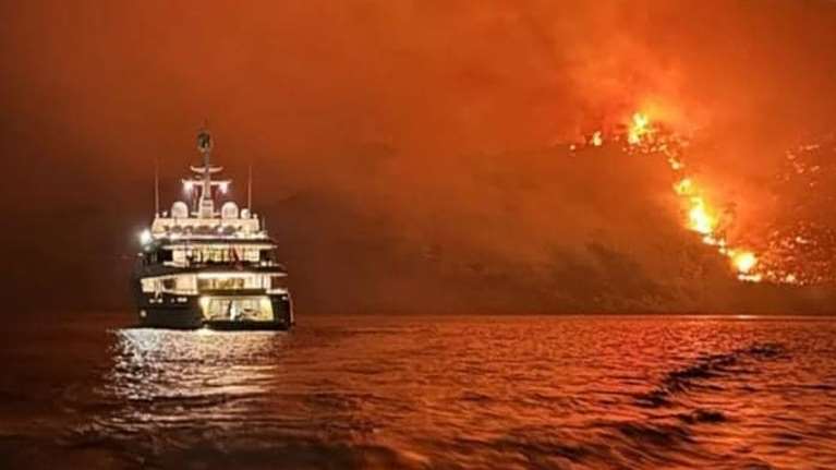 Ύδρα: Δεν είδαν δεν άκουσαν οι βαθύπλουτοι από το Καζακστάν - Από την παραλία ξεκίνησε η φωτιά- Αναλήθειες για τον άνεμο