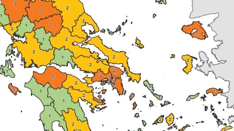 Κορονοϊός: Αυτός είναι ο χάρτης υγειονομικής ασφάλειας - Πώς λειτουργεί με ένα κλικ - Στο επίπεδο τρία η Αττική