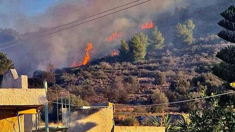 Φωτιά στην Αίγινα