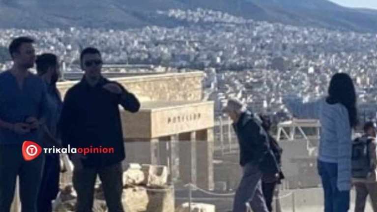 Επίσκεψη στην Ακρόπολη για τον Στέφανο Κασσελάκη - Περιηγήθηκε στον αρχαιολογικό χώρο [εικόνες]